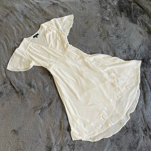 Lulus White Wrap Dress
